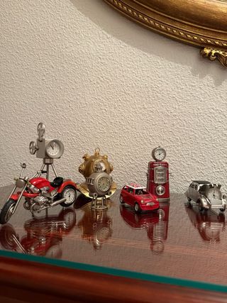 Miniatura Moto con Reloj