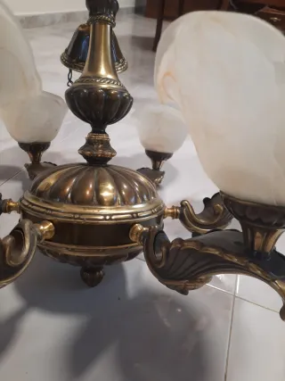 Lámpara de techo 6 tulipas