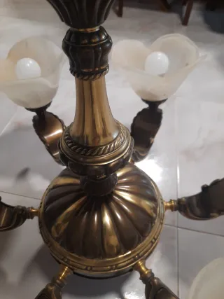 Lámpara de techo 6 tulipas