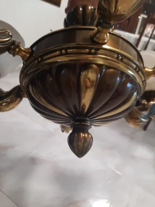 Lámpara de techo 6 tulipas