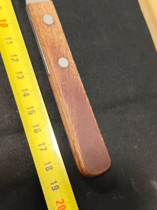 6 tenedores tipo carne de acero inoxidable+ madera