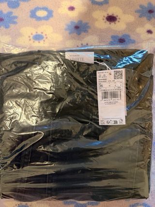 Pantalón culotte Mango negro talla 36