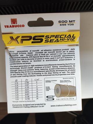 Sedal pesca Monofilamento Trabucco XPS SForce 0.30