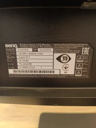 Monitor Benq GW2270 21.5" Negro