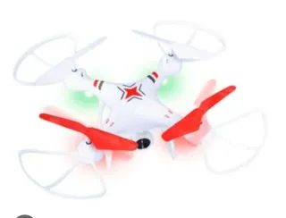 Dron Fly Cam Blanco y Rojo