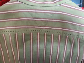Camisa Tommy Hilfiger Verde Rayas.