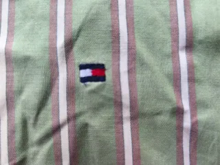 Camisa Tommy Hilfiger Verde Rayas.