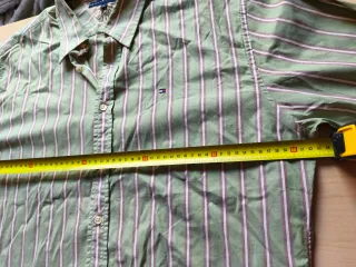 Camisa Tommy Hilfiger Verde Rayas.