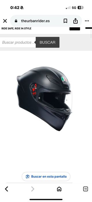 Casco AGV negro