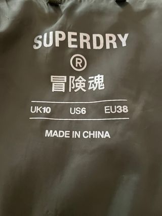 Plumífero Superdry Verde Caqui