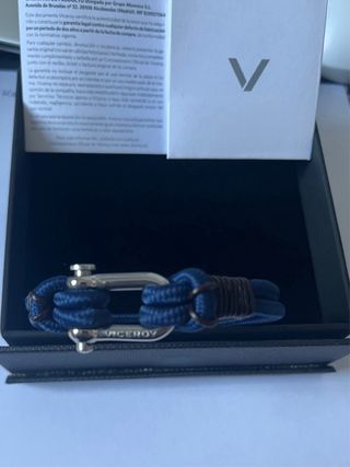 Pulsera Viceroy Acero y Cordón Azul