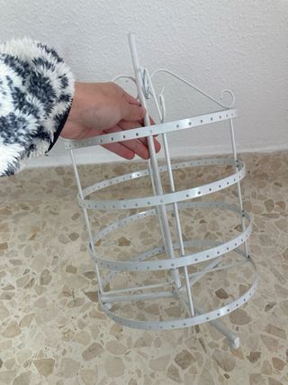 Joyero giratorio blanco expositor