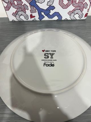 Piatto Sweet Years Fade Ceramica Multicolor