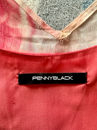 Abito Penny Black floreale rosa rosso