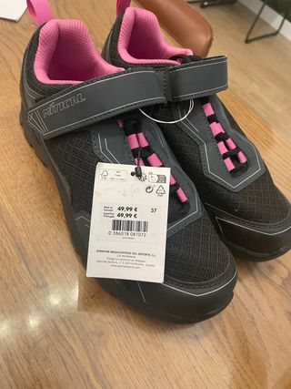 Zapatillas para calas bicicleta MTB 37