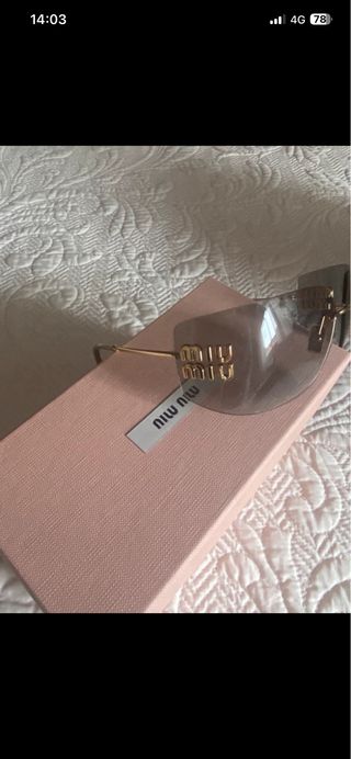 Gafas de sol Miu Miu Aube lentes gris claro