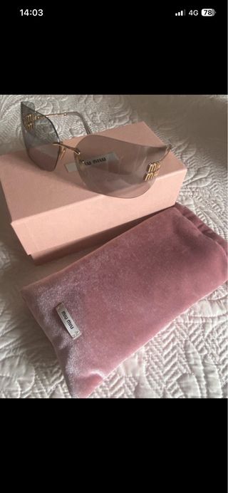 Gafas de sol Miu Miu Aube lentes gris claro