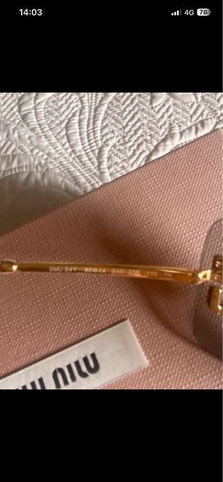 Gafas de sol Miu Miu Aube lentes gris claro