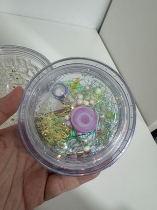 Vaso congelador con figura y pajita