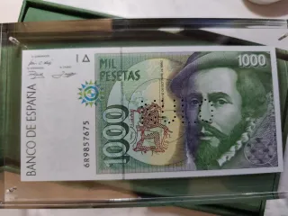 Billete NULO 1000 pesetas FNMT.