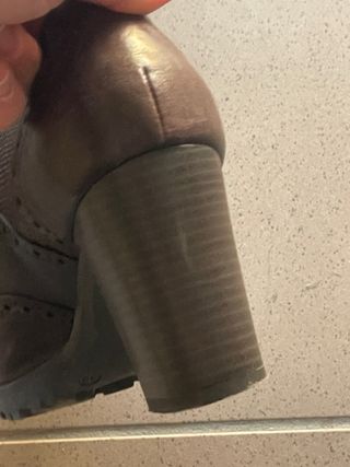 Francesine marroni pelle tacco 39