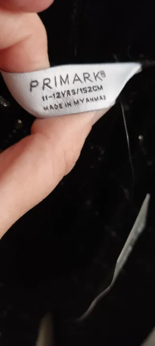 Pantalón niña negro con brillos