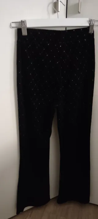 Pantalón niña negro con brillos