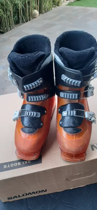 Botas de esquí Junior Salomon Naranja