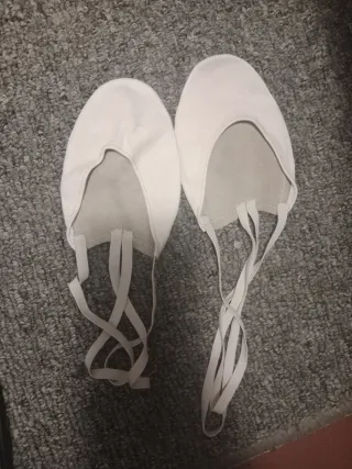 Punteras de ballet blancas