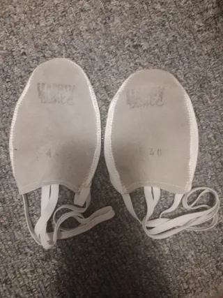 Punteras de ballet blancas