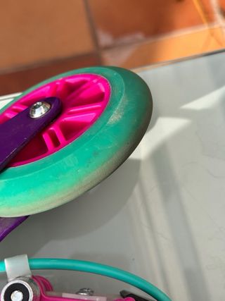 Patinete infantil Oxelo rosa y morado