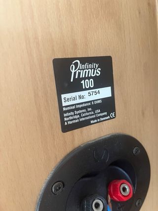 Altavoces Infinity Primus 100