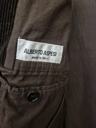 Cappotto uomo velluto Alberto Aspesi