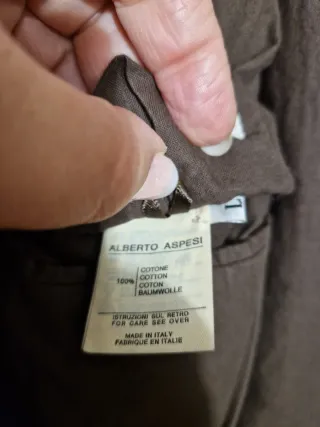 Cappotto uomo velluto Alberto Aspesi