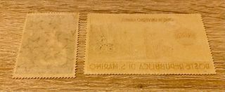 Coppia francobolli San Marino non usati