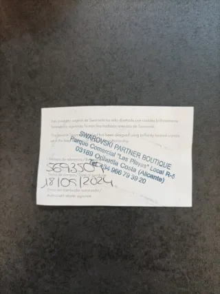 Anillo Doble Swarovski Oro Blanco