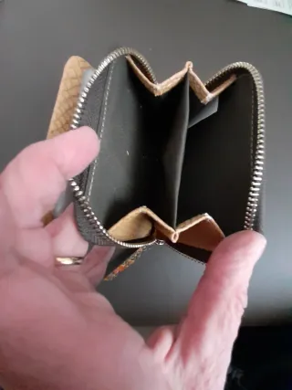 Carterita Parfois efecto piel serpiente