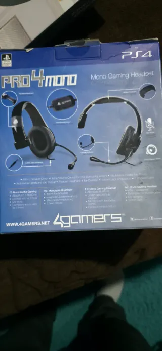 Cascos Gaming 4gamers PRO4-MONO para PS4