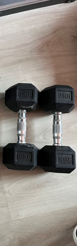 Par Mancuernas Hexagonales 10 kg