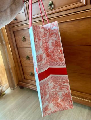 Bolsa Christian Dior Roja y Blanca