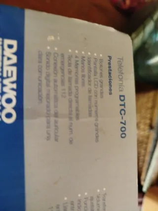 Teléfono fijo teclas grandes