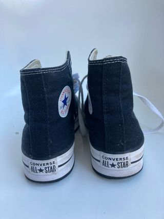 Converse All Star Plataforma Negras Talla 35.5