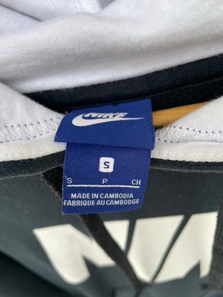Sudadera Nike Negra Talla S Logo Streetwear