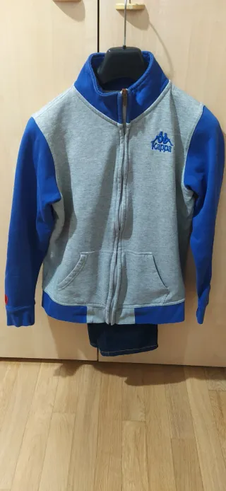 Felpa Kappa Grigia e Blu