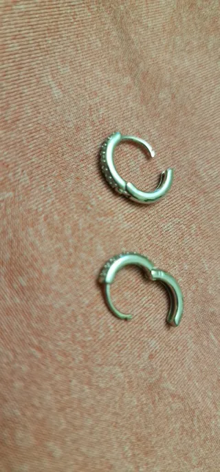 Pendientes Aro Plata Circonitas 5mm