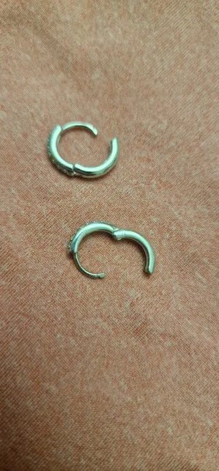 Pendientes Aro Plata Circonitas 5mm