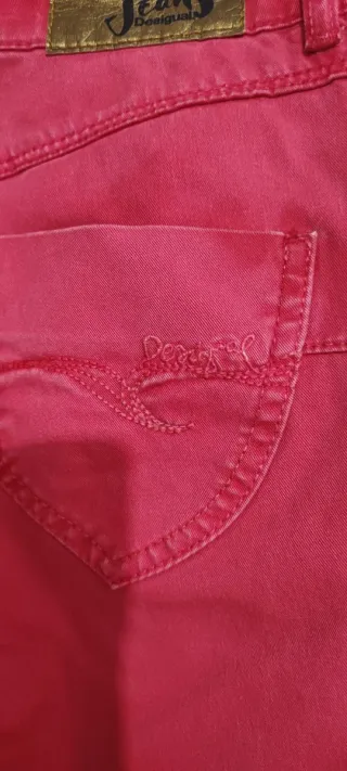 Pantalones Desigual degradado rojo y naranja