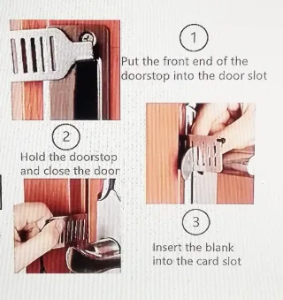 Bloqueo interior de puerta. Viaje, hotel, etc