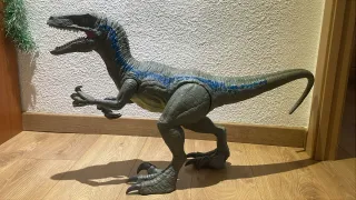 Muñeco Dinosaurio Raptor Azul