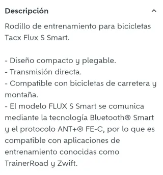 Rodillo Tacx Flux S Smart